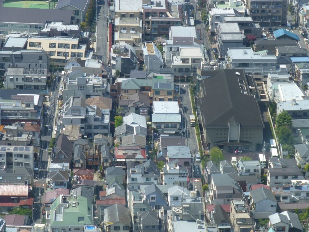 Tokyo overview of backstreets